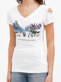 Футболка Sassofono модель A272-SF-1646_белый Фото