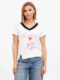 Футболка Sassofono модель A272-SF-1648_белый Фото