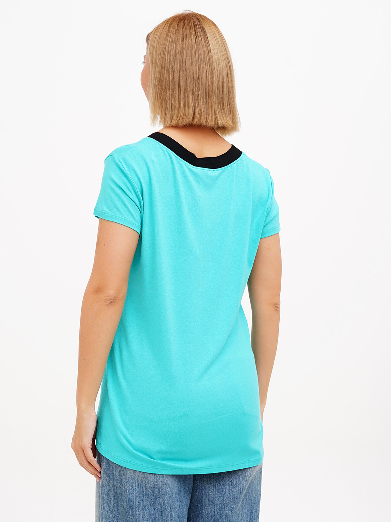 Футболка Sassofono модель A272-SF-1648_мятный Фото