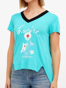 Футболка Sassofono модель A272-SF-1648_мятный Фото