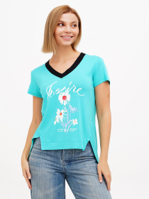 Футболка Sassofono модель A272-SF-1648_мятный Фото