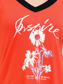 Футболка Sassofono модель A272-SF-1648_коралловый Фото