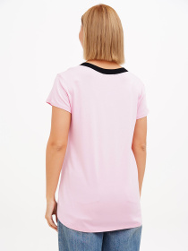 Футболка Sassofono модель A272-SF-1649_розовый Фото