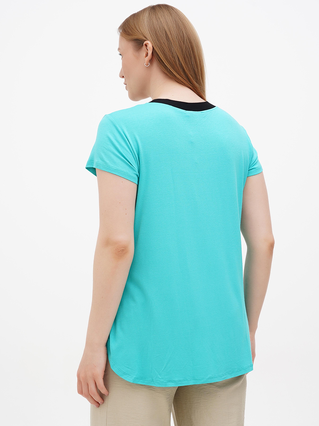 Футболка Sassofono модель A272-SF-1649_мятный Фото