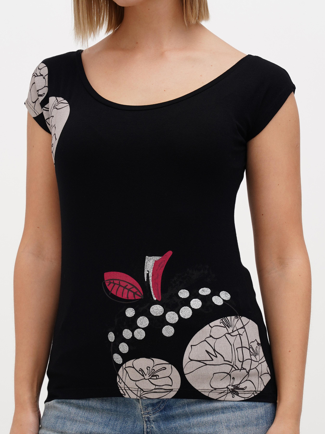 Футболка Sassofono модель A272-SF-1650_чёрный Фото