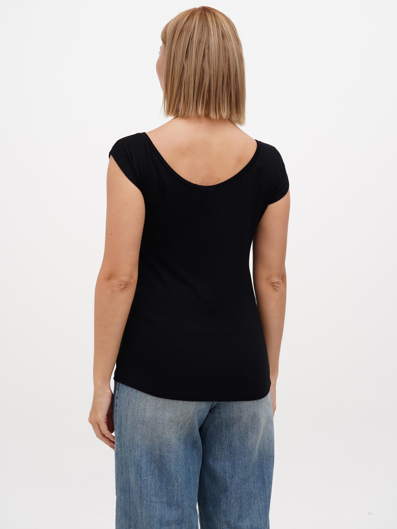 Футболка Sassofono модель A272-SF-1650_чёрный Фото