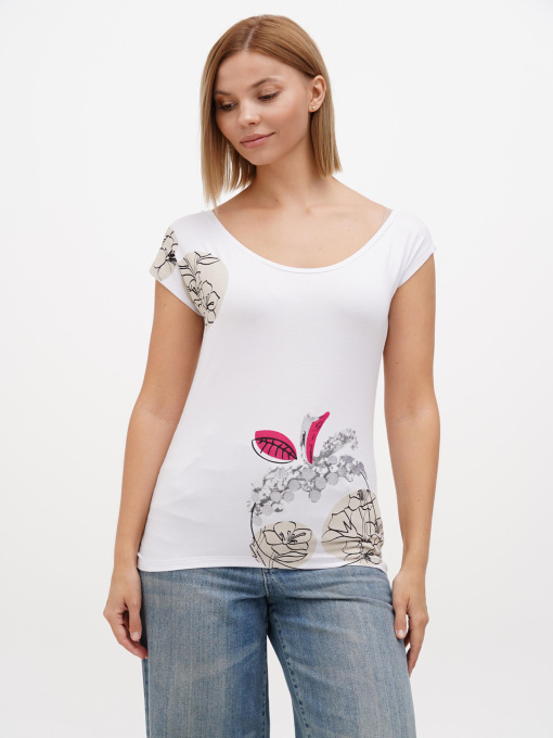 Футболка Sassofono модель A272-SF-1650_белый Фото