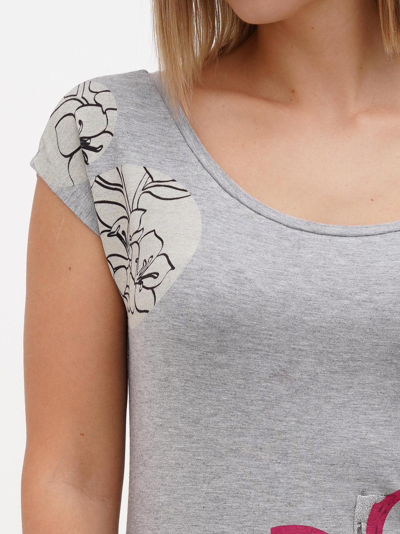 Футболка Sassofono модель A272-SF-1650_серый Фото