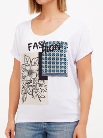 Футболка Sassofono модель A272-SF-1652_белый Фото