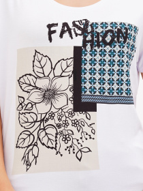 Футболка Sassofono модель A272-SF-1652_белый Фото