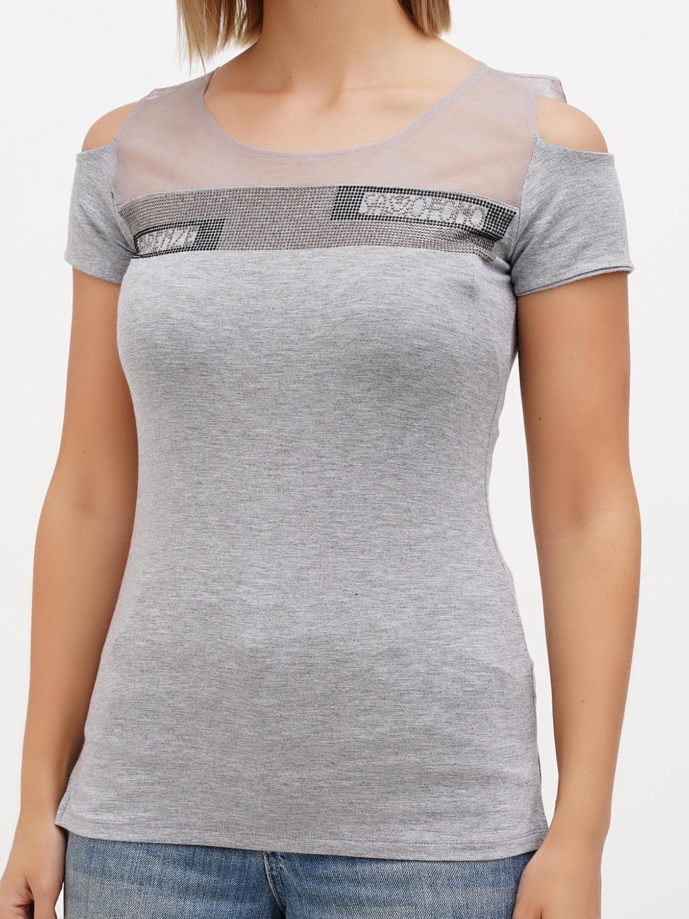 Футболка Sassofono модель A272-SF-1653_серый Фото