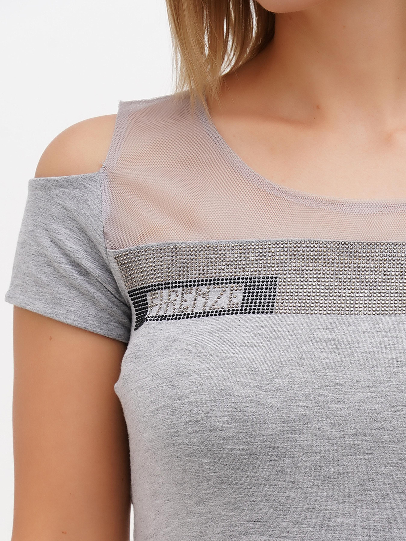 Футболка Sassofono модель A272-SF-1653_серый Фото