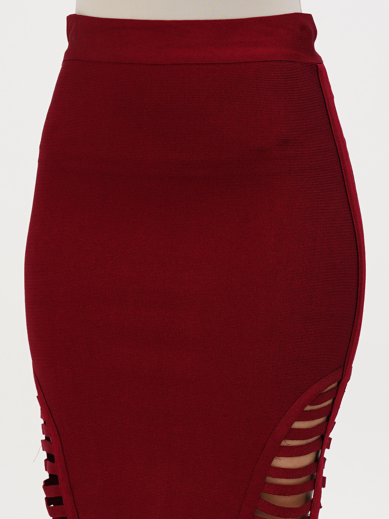 Спідниця міні Sassofono модель A272-SF-1719_бордовый Фото