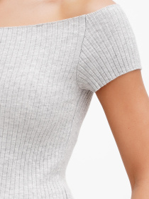 Топ Sassofono модель A272-SF-1726_серый Фото