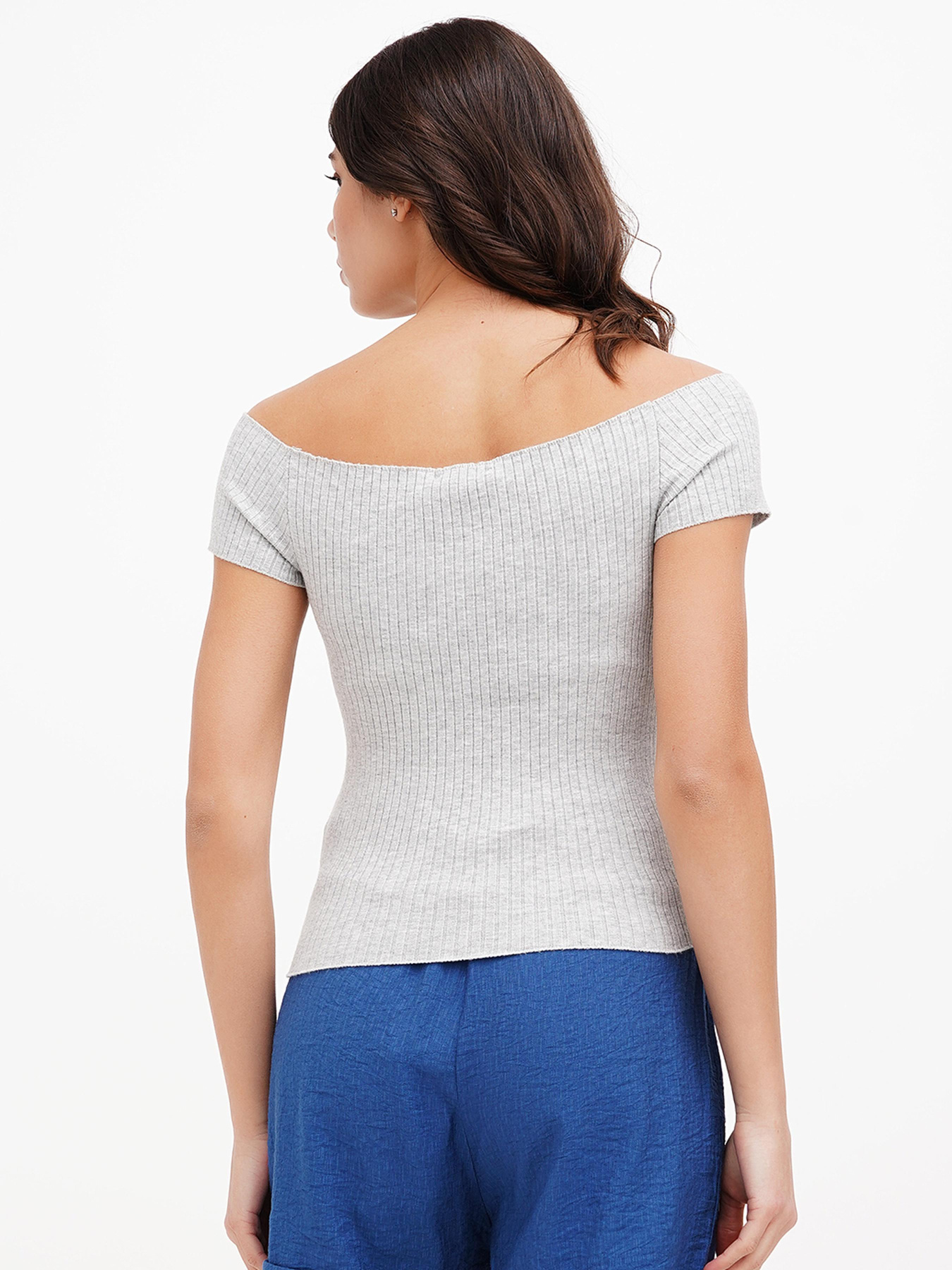 Топ Sassofono модель A272-SF-1726_серый Фото