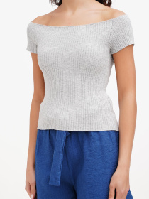 Топ Sassofono модель A272-SF-1726_серый Фото