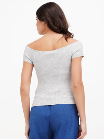 Топ Sassofono модель A272-SF-1726_серый Фото