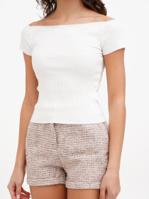 Топ Sassofono модель A272-SF-1726_молочный Фото