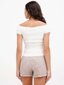 Топ Sassofono модель A272-SF-1726_молочный Фото