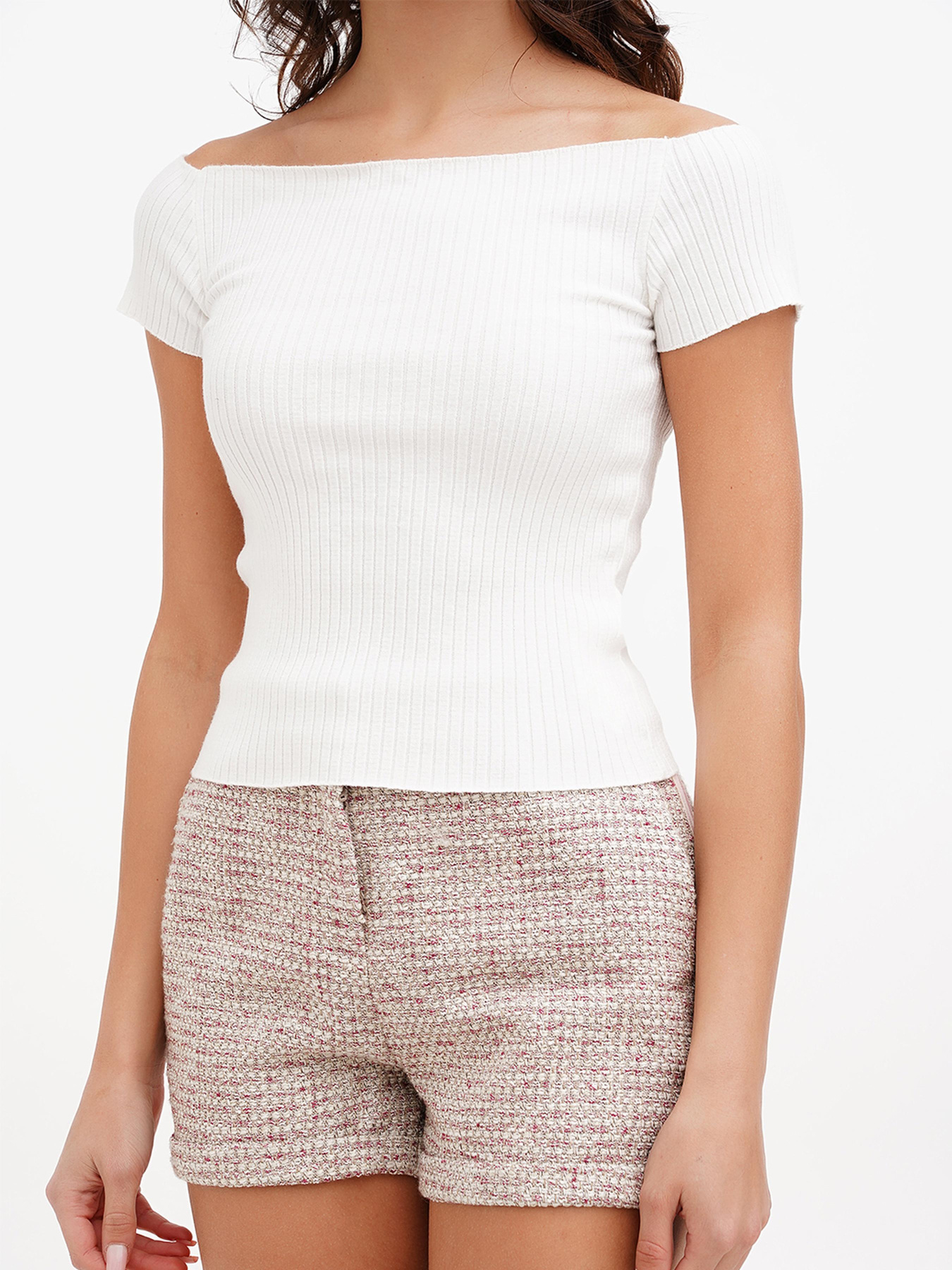 Топ Sassofono модель A272-SF-1726_молочный Фото