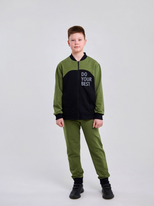 Спортивний костюм SMIL модель smil_117413-haki Фото