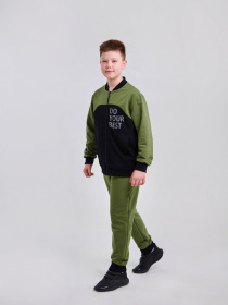 Спортивный костюм SMIL модель smil_117413-haki Спортивный костюм SMIL модель smil_117413-haki Фото