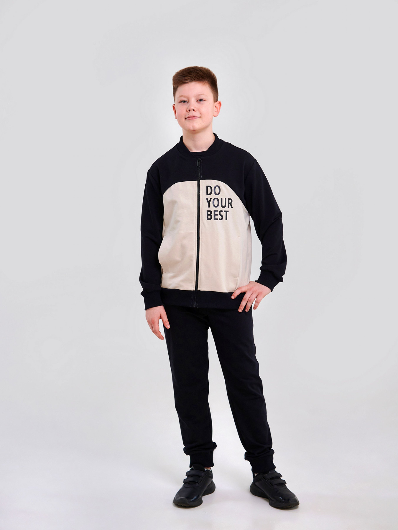 Спортивный костюм SMIL модель smil_117413-cernyj Фото