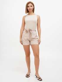 Повседневные шорты Sassofono модель A272-SC-2172_бежевий Фото