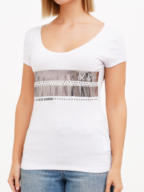 Футболка Sassofono модель A272-SF-1647_белый Фото