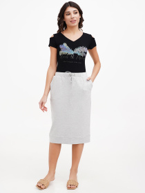 Спідниця міді Sassofono модель A272-SF-1675 Спідниця міді Sassofono модель A272-SF-1675 Фото