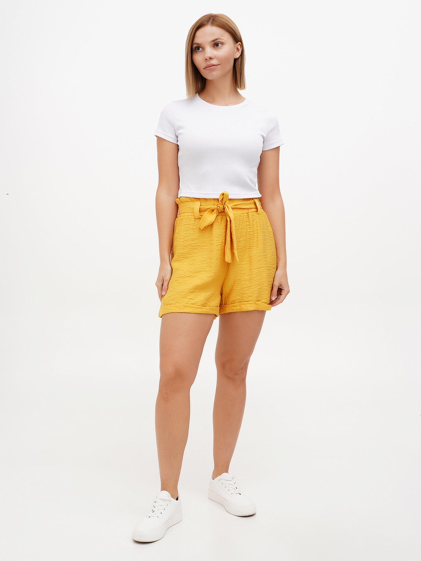 Повсякденні шорти Sassofono модель A272-SC-2171_жёлтый Фото