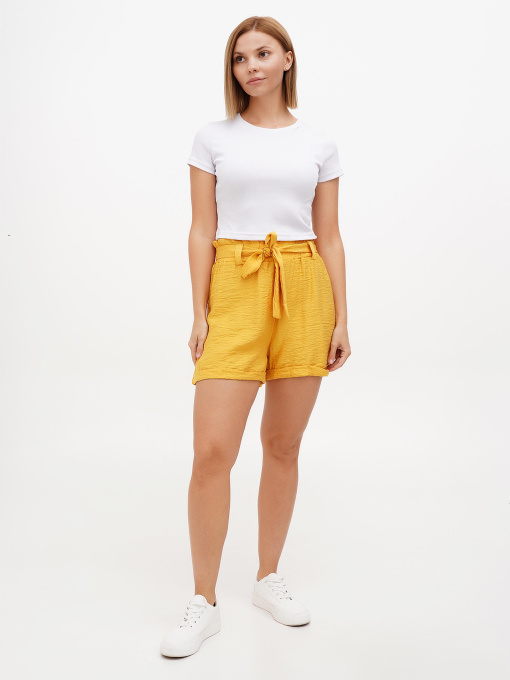 Повседневные шорты Sassofono модель A272-SC-2171_жёлтый Фото