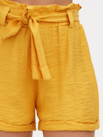 Повсякденні шорти Sassofono модель A272-SC-2171_жёлтый Повсякденні шорти Sassofono модель A272-SC-2171_жёлтый Фото