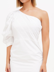 Сукня міді Sassofono модель A272-SC-2169_белый Фото