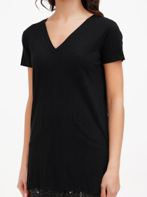 Футболка Sassofono модель A272-SC-1752_чёрный Фото