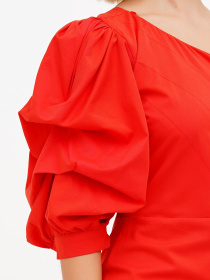 Платье миди Sassofono модель A272-SC-2169_красный Фото