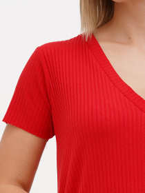 Футболка Sassofono модель A272-SC-1752_красный Футболка Sassofono модель A272-SC-1752_красный Фото