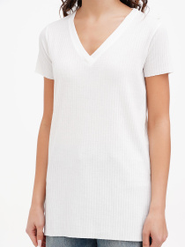 Футболка Sassofono модель A272-SC-1752_молочный Фото