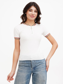 Поло Sassofono модель A272-SC-1753_молочный Фото