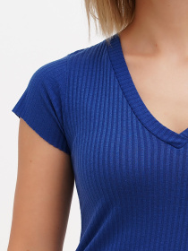 Футболка Sassofono модель A272-SC-1754_голубой Фото