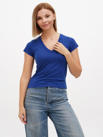 Футболка Sassofono модель A272-SC-1754_голубой Фото