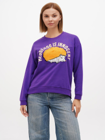 Свитшот Sassofono модель A272-SC-1812_фиолетовый Фото