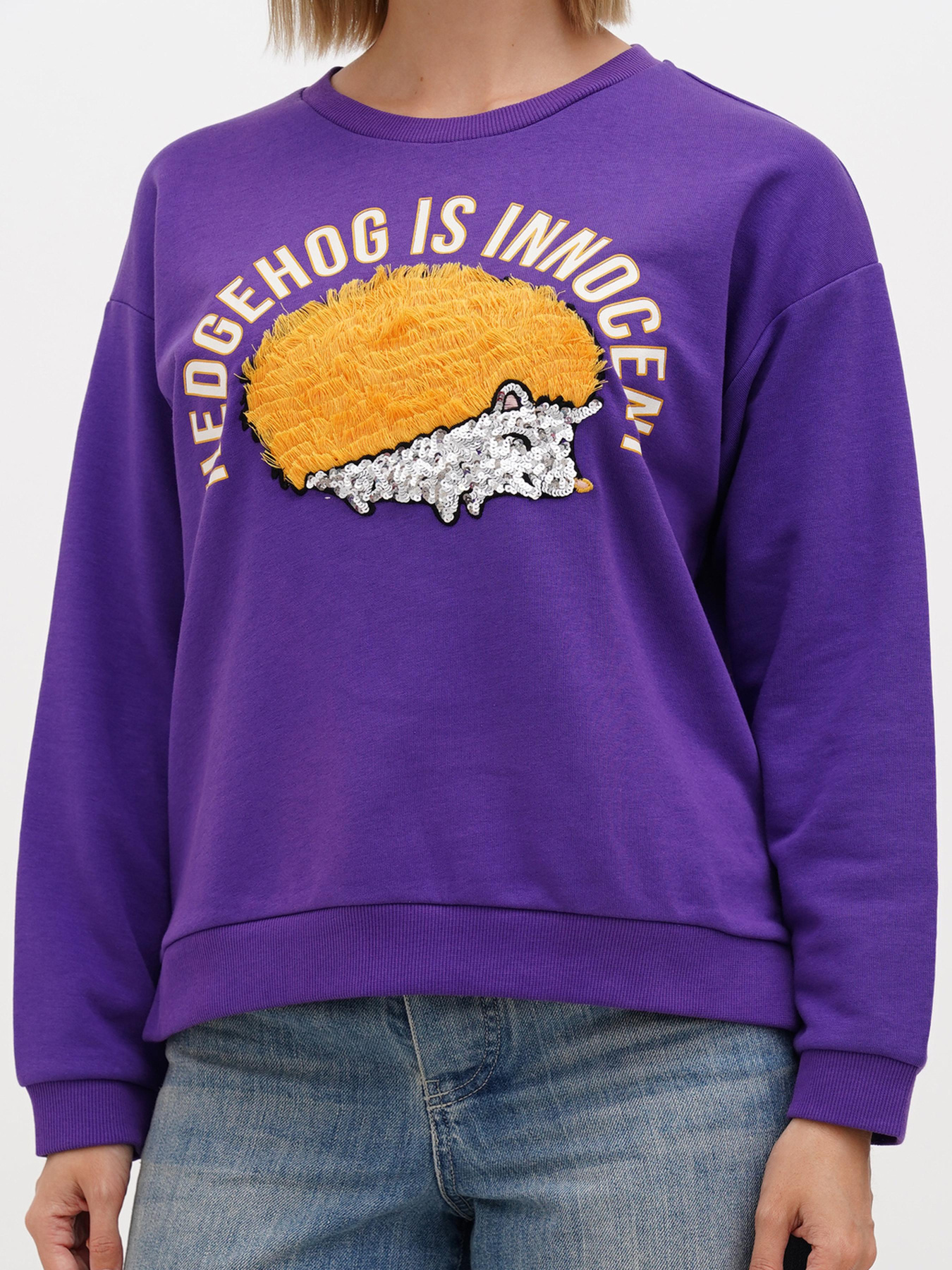 Світшот Sassofono модель A272-SC-1812_фиолетовый Фото