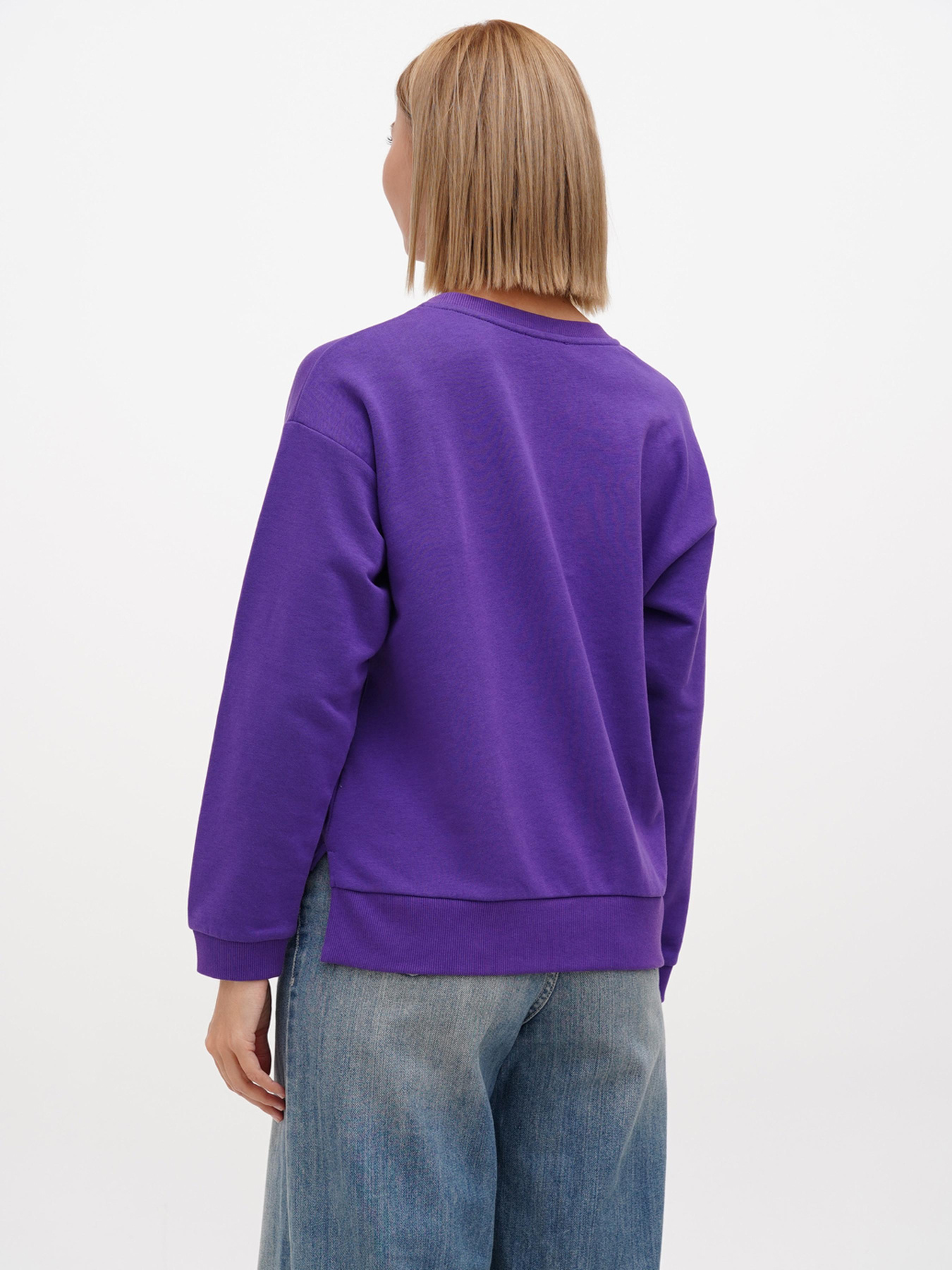 Світшот Sassofono модель A272-SC-1812_фиолетовый Фото