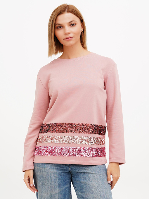 Світшот Sassofono модель A272-SC-1815_розовый Фото