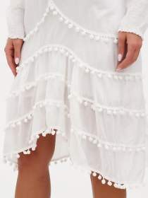 Сукня міді Sassofono модель A272-SC-2158_молочный Сукня міді Sassofono модель A272-SC-2158_молочный Фото