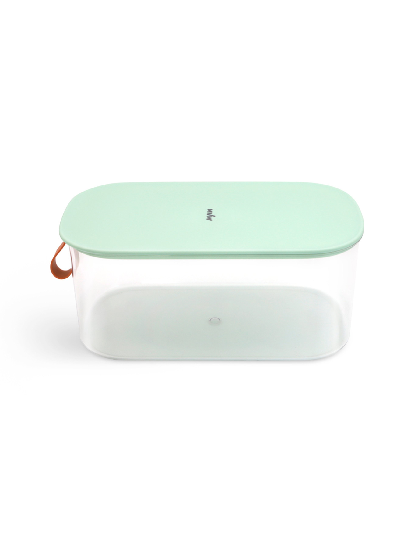 Контейнер для зберігання з кришкою прозорий/зелений MBM HOME модель KP-01 M T/GREEN Фото