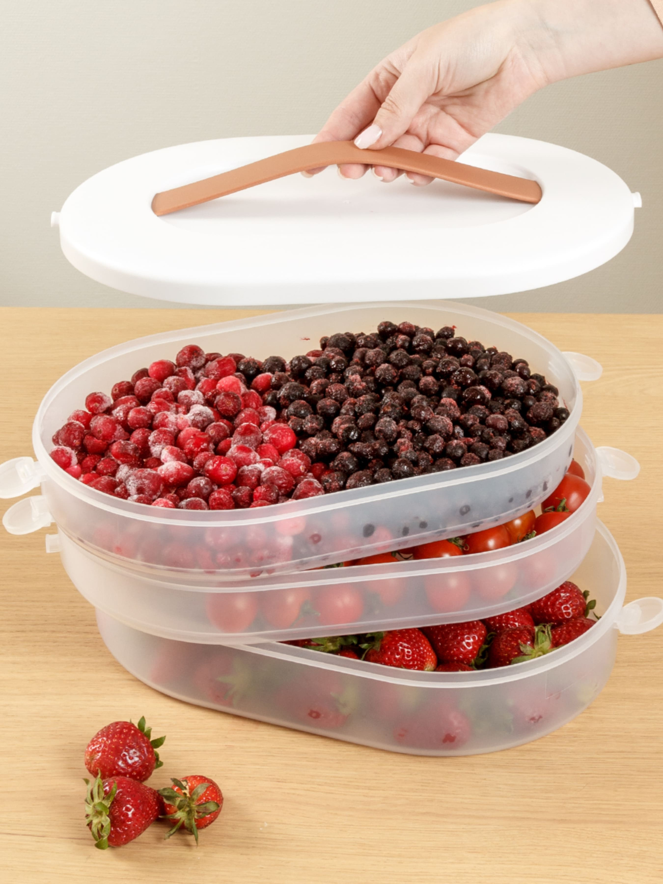 Контейнер для хранения трехуровневый MBM MY HOME модель KP-04 WHITE Фото