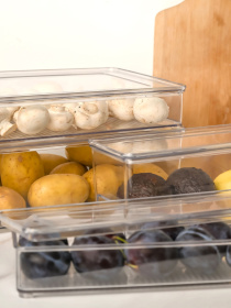 Контейнер для хранения с крышкой для холодильника прозрачный MBM MY HOME модель KP-71 S T Фото