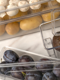 Контейнер для зберігання з кришкою для холодильника прозорий MBM HOME модель KP-71 S T Фото